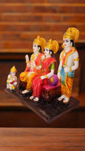 Load image into Gallery viewer, Lord Ram Darbar statue for Home/Office decoration (9cm x 10.5cm x 5cm) Mixcolor