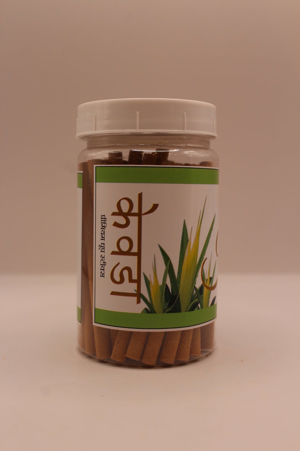 Balaji Kewda dhoop sticks jar, side