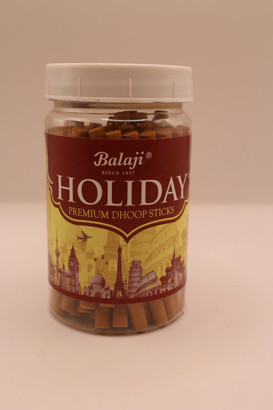 Balaji Holiday dhoop sticks jar, front