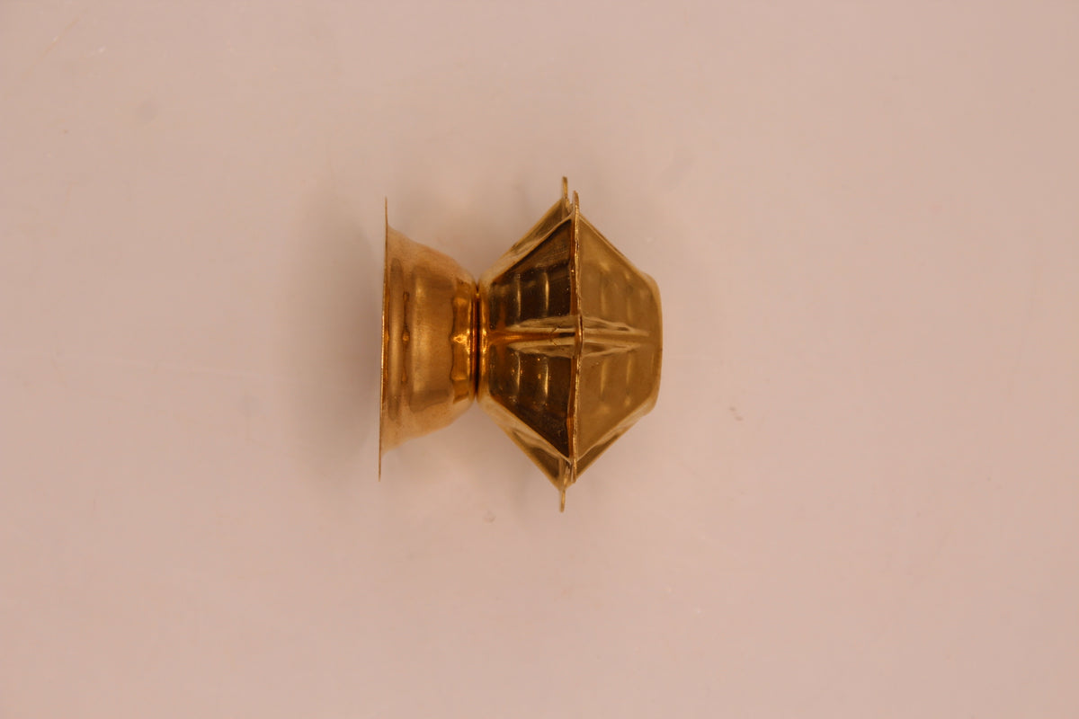 Small gold agarbatti stand, profile