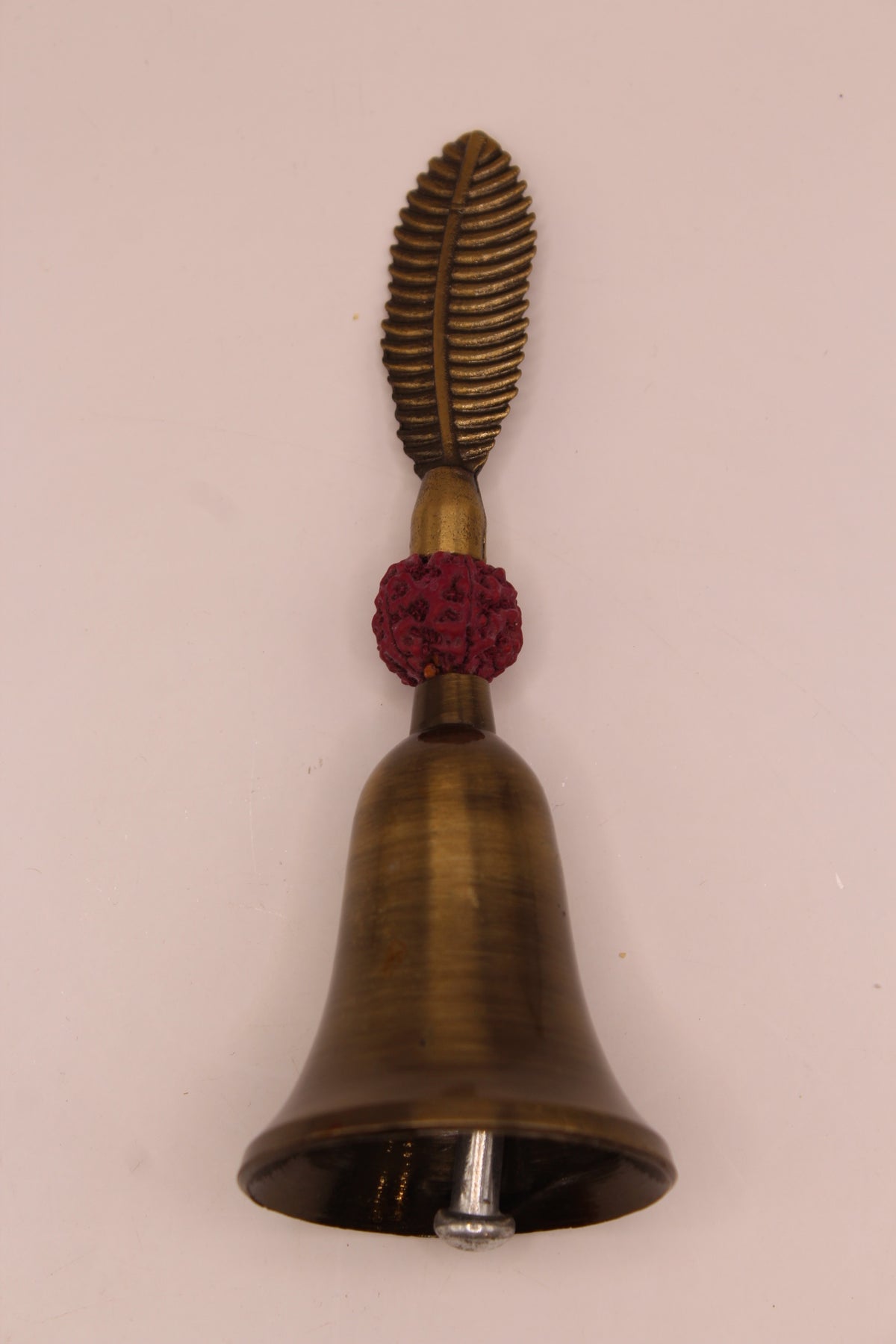 Rudraksha pooja bell, antique bronze, back