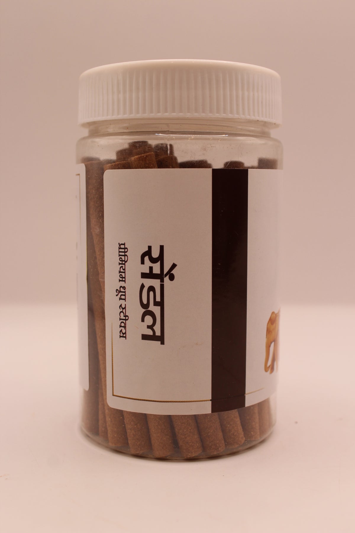 Balaji Sandal dhoop sticks jar, side