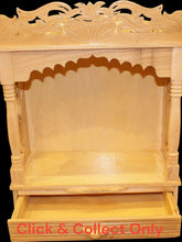 Load image into Gallery viewer, Wooden Temple,Mandir,Hand made temple,Office &amp; Home Temple Yellow White