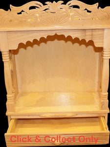 Wooden Temple,Mandir,Hand made temple,Office & Home Temple Yellow White