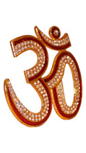 Load image into Gallery viewer, Hindu Religious Symbol OM Idol for Home,Car,Office ( 3.5cm x 3cm x 0.5cm) Red