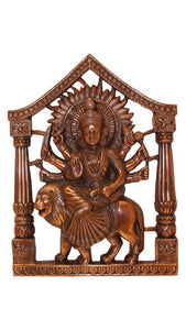 DURGA WALL HANGING & TABLE SHOWPIECE FIGURINE STATUE FOR HOME DECOR Copper