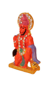 Lord Bahubali Hanuman Idol for home,car decore (2cm x 1cm x 0.5cm) Orange