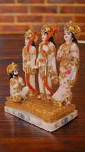 Load image into Gallery viewer, Lord Ram Darbar statue for Home/Office decoration (11cm x 8cm x 4.5cm) White