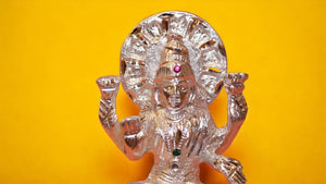 Laxmi Hindu God Hindu God laxmi fiber idol ( 6cm x 3cm x 2.5cm) Silver