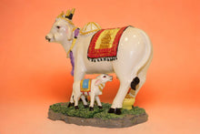 Load image into Gallery viewer, Cow with Calf Vastu,Positive Energy for Home offers Wealth,Prosperity White