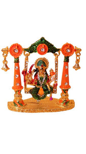 Goddess Ambaji Maa Durga Sitting Idol Statue Gold