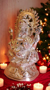Ganesh Bhagwan Ganesha Statue Ganpati for Home Decor(7.5cm x 4cm x 2.5cm) Silver