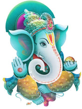 Load image into Gallery viewer, Ganesh Frame Ganesha Frame Ganpati Wall Frame Hanging Home Decore Multi color