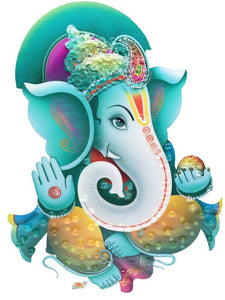 Ganesh Frame Ganesha Frame Ganpati Wall Frame Hanging Home Decore Multi color