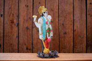 Lord Vishnu Ji Murti Vishnu Bhagwan Statue for Home Pooja Gift Office RoomRedRed