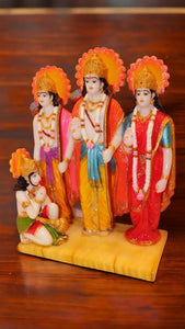 Lord Ram Darbar statue for Home/Office decoration (16cm x 11cm x 6cm) Mixcolor