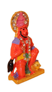 Lord Bahubali Hanuman Idol for home,car decore (2cm x 1cm x 0.5cm) Orange