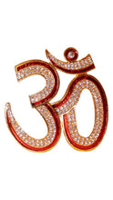 Load image into Gallery viewer, Hindu Religious Symbol OM Idol for Home,Car,Office ( 3.5cm x 3cm x 0.5cm) Red