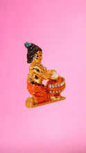 Load image into Gallery viewer, Lord Krishna,Bal gopal Statue,Temple,Office decore(1.8cm x1.5cm x0.5cm)Orange