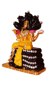 Lord Shiva Shankar Statue Bhole Nath Murti Home Decor (3cm x 2cm x 0.8cm) Yellow