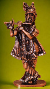 Lord Krishna,Bal gopal Statue,Home,Temple,Office decore(3cm x1.5cm x0.8cm)Brown