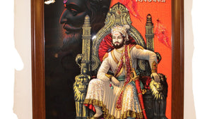 Royal Tribute Chatrapati Shivaji Maharaj Wall Frame! shivaji