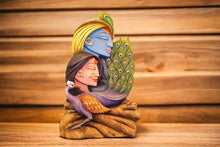 Load image into Gallery viewer, Radhe Krishna Hindu God Hindu fiber idol Blue