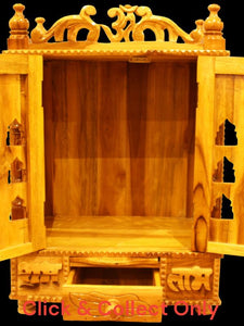 Wooden Temple,Mandir,Hand made temple,Office & Home Temple Grey