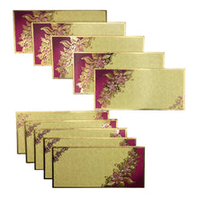 Load image into Gallery viewer, Envelopes Envelope Money holder Diwali Wedding Gift Card Pack of 10 Yellow Pink