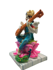 Goddess Saraswati Statue Idol For Home Temple Home Decor
Size(28x15x17)