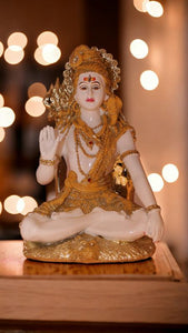 Lord Shiva Shankar Statue Bhole Nath Murti Home Decor(9cm x 5cm x 3.5cm) Silver