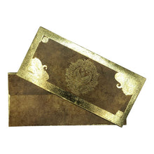 Load image into Gallery viewer, Envelopes Envelope Money holder Diwali Wedding Gift Card Pack of 10 Gold