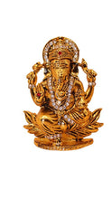 Load image into Gallery viewer, Ganesh Bhagwan Ganesha Statue Ganpati for Home Decor(3cm x 2cm x 0.8cm) Gold