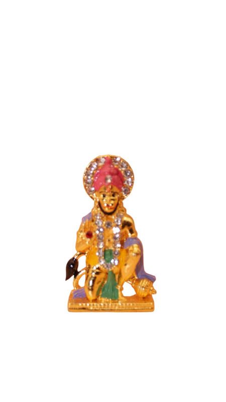 Lord Bahubali Hanuman Idol for home,car decore (2cm x 1cm x 0.5cm) Gold