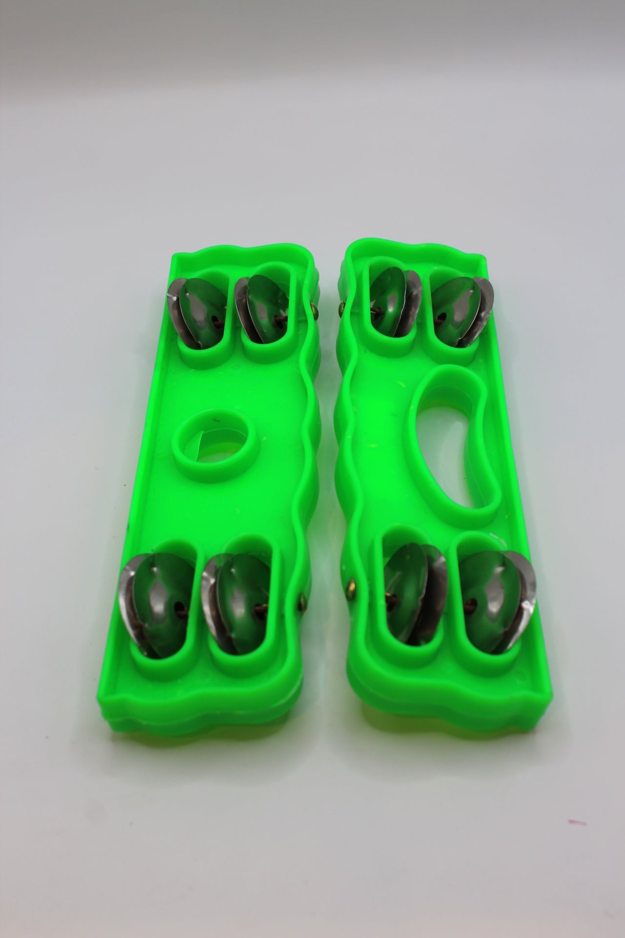 Green plastic kartal manjeera twin set — pair