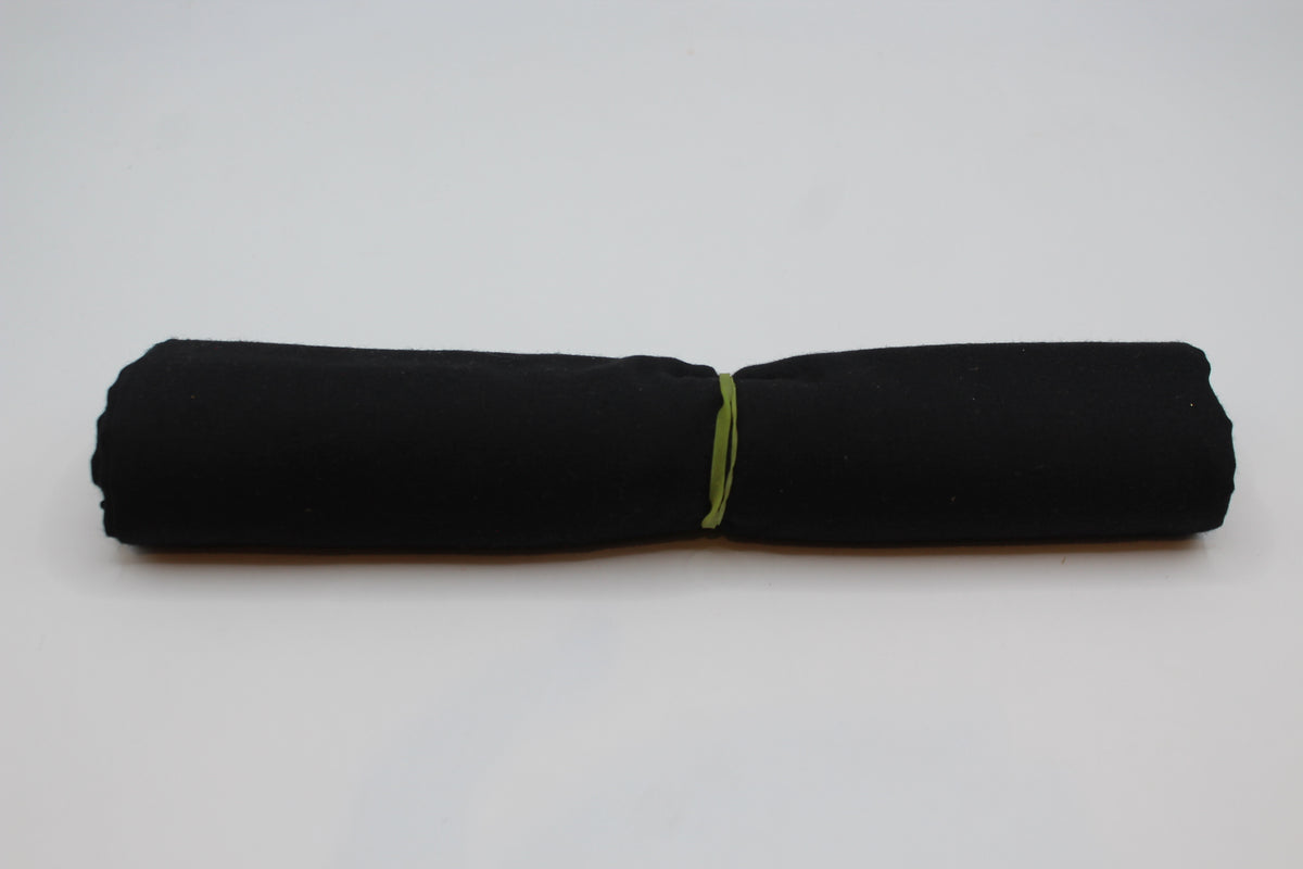 Black plain cotton pooja cloth roll