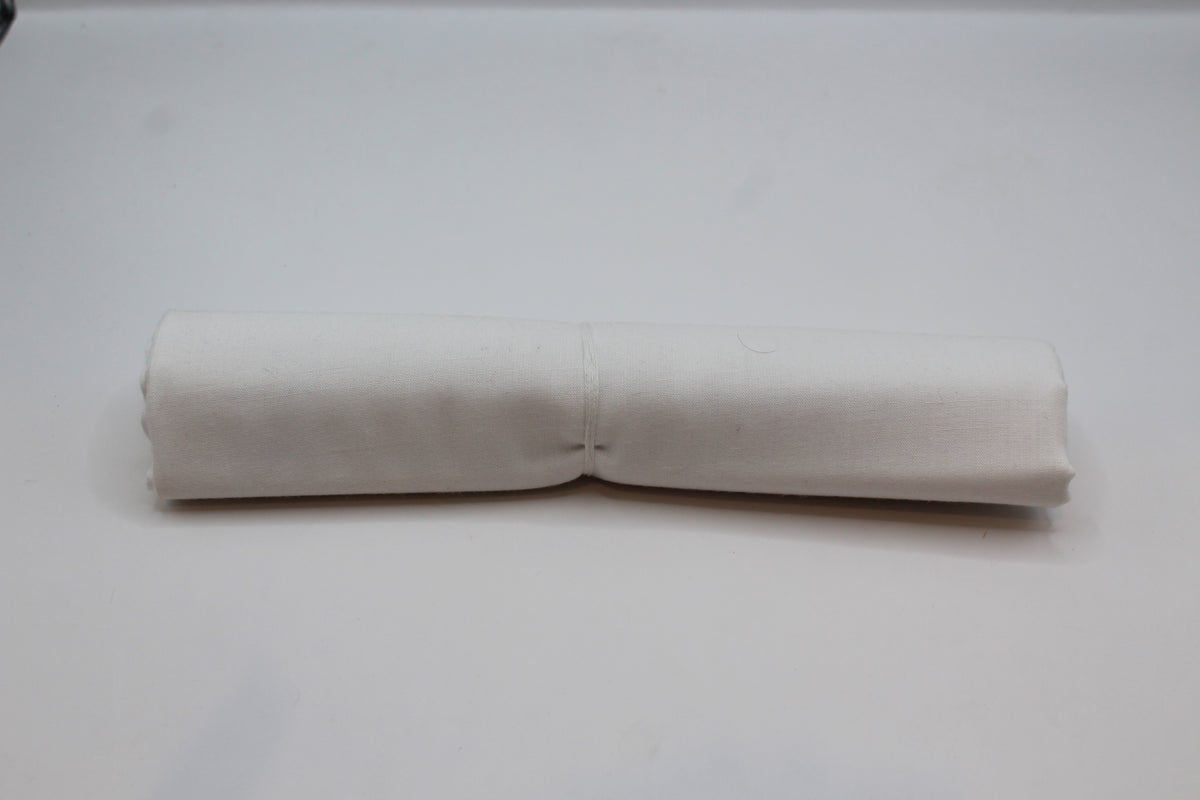 White plain cotton pooja cloth roll