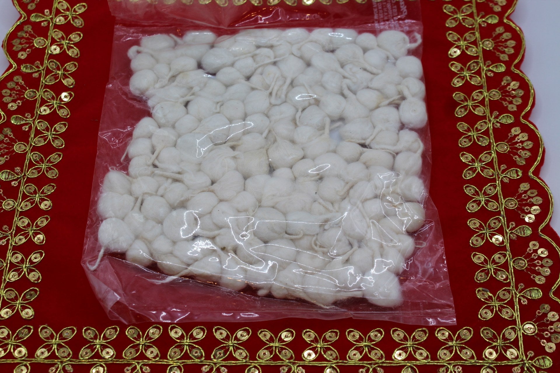 Hand-rolled cotton phool vati diya wicks in small, medium and large packs