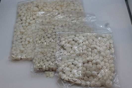 Hand-rolled cotton phool vati diya wicks in small, medium and large packs
