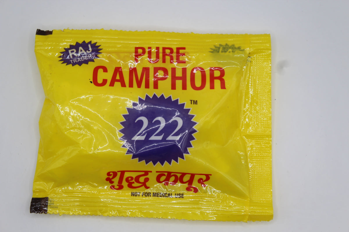 Pure camphor 40g sachet, front