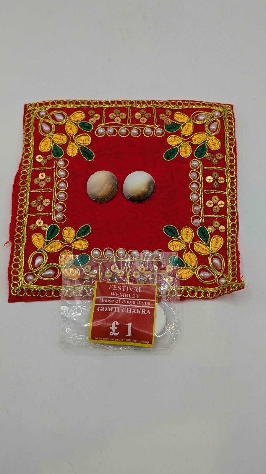 Gomti Chakra shells with pack