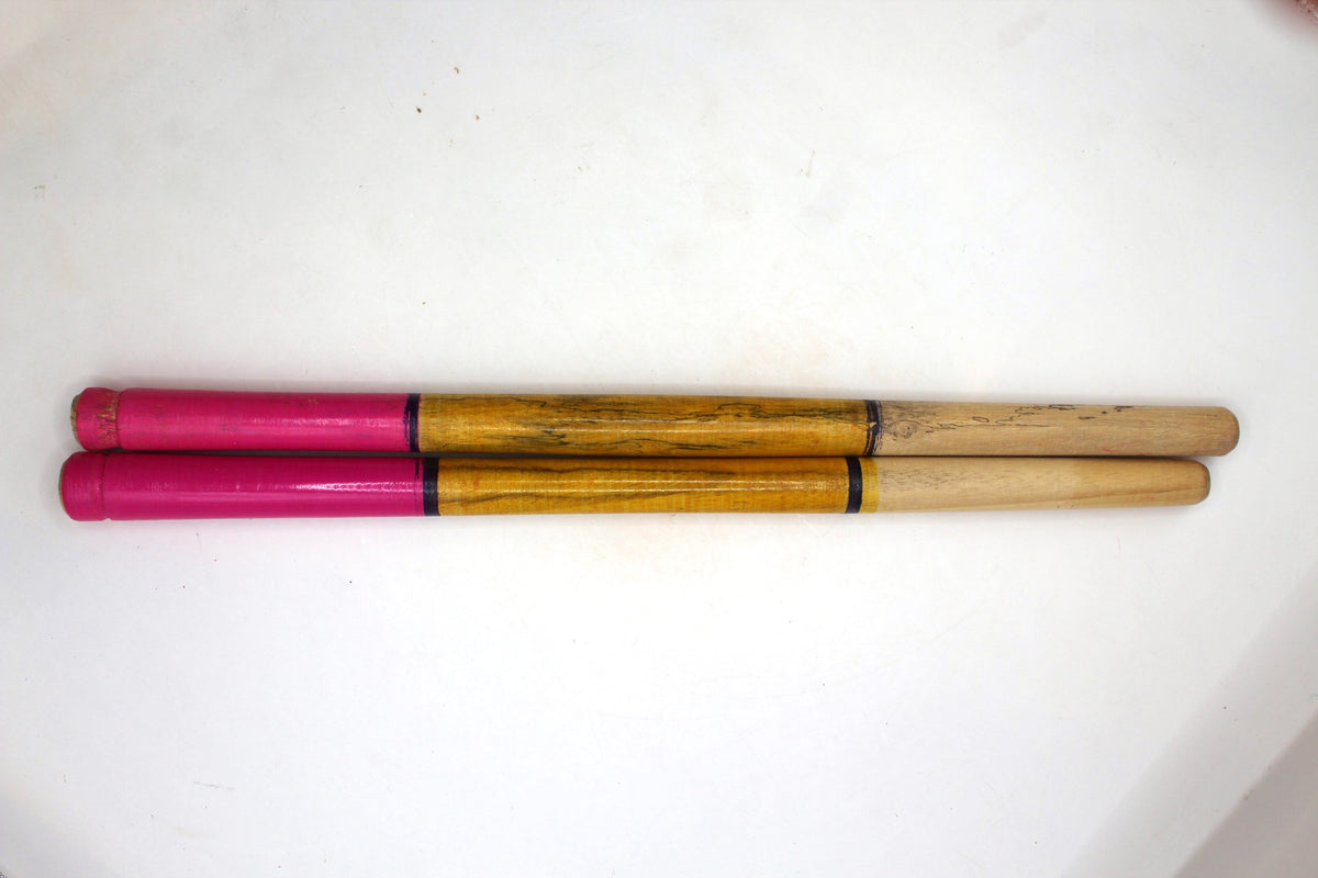 Wooden Dandiya Sticks – Pair, 13.5 inch