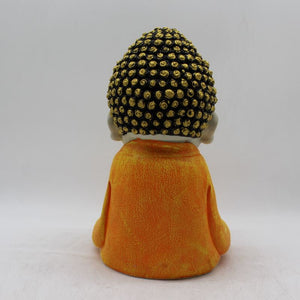 Buddha Sitting Medium,showpiece, Buddha, Baby buddha God Gift Orange
