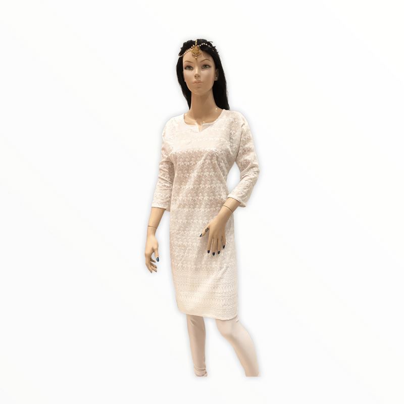 Women's Cotton Embroidered Kurta Kurti