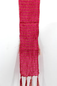 Men's Silk Crush Dupatta - Stole Chunni For Sherwani - Non Stretch size 26 x 250 cm - Stretched size 44 x 250 cm