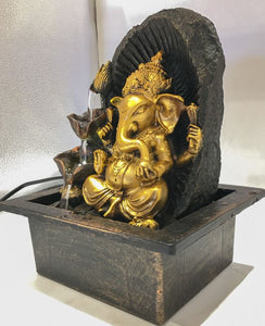 Ganesh Water Fountain Ganesha Zen Meditation Indoor Waterfall