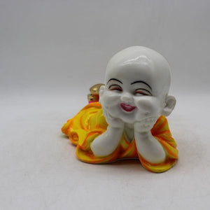 Buddha Sitting Medium,showpiece, Buddha, Baby buddha God Gift Yellow