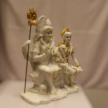 Load image into Gallery viewer, God Shiva,siva,Shankar,Mahadev,Sambhu, Bholenath, Shiv Family idolWhite