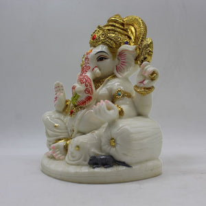 Indian Lord Ganesha Statue for Home & office decor, temple, diwali Pooja,Sitting statue of lord Ganesha