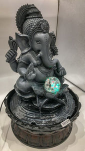 Ganesh Water Fountain Ganesha Zen Meditation Indoor Waterfall  Rolling Ball